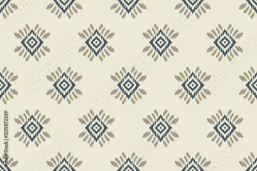 Seamless ikat patterns that combine tribal, indigenous and Aztec geometric embroidery. Perfect for graphic art, rug design, wallpaper, gift wrapping and clothing.