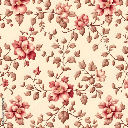 seamless pattern with flowers