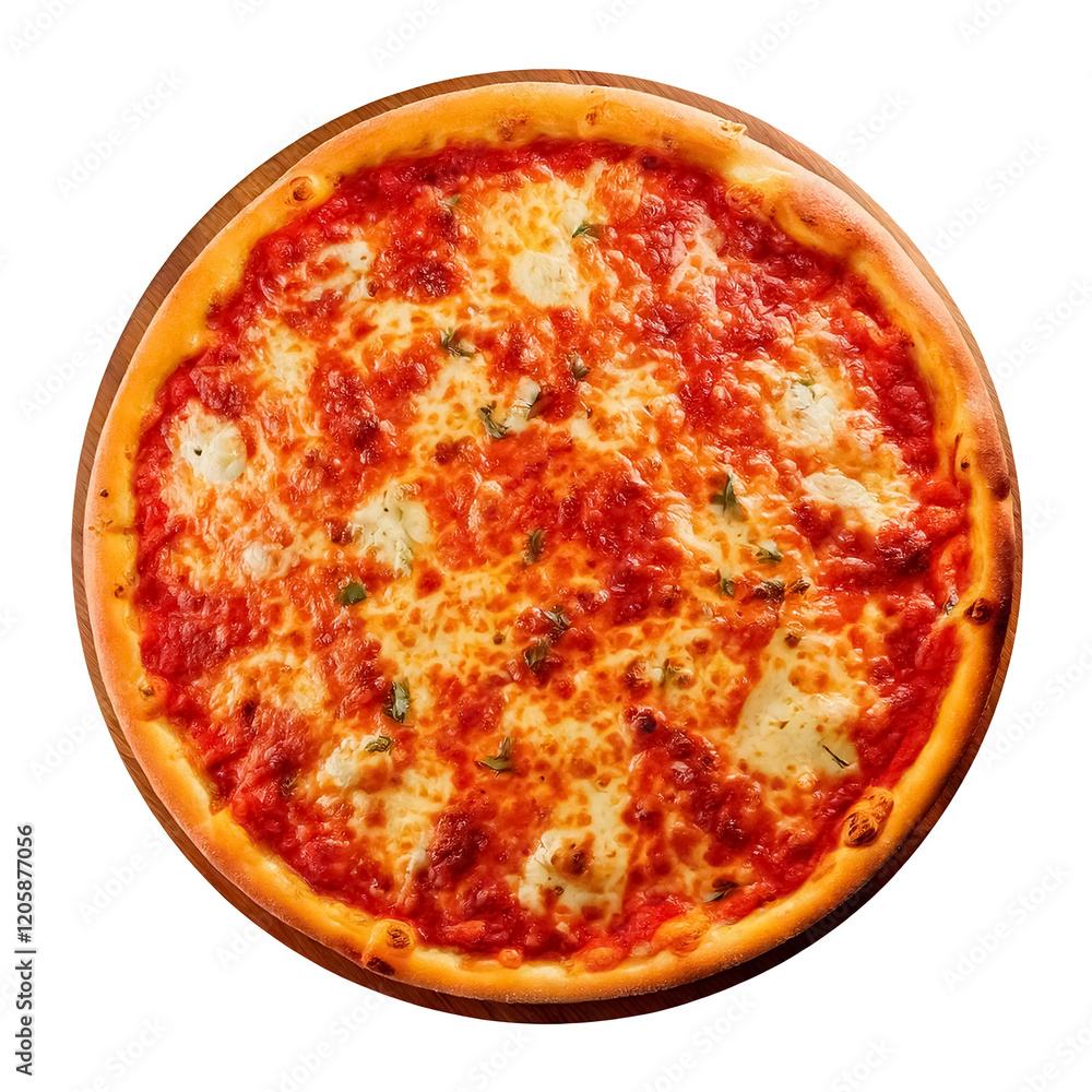 Pizza isolated on transparent background top view Pizza isolated on transparent background top view