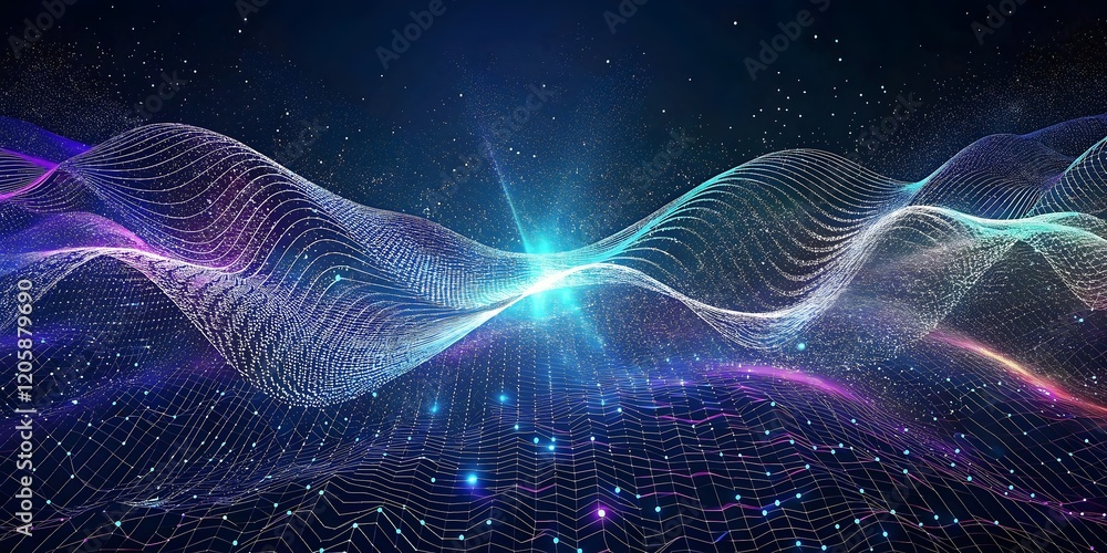 Dynamic Waves Visualizing Data Through Light Patterns Digital Art Dynamic Waves Visualizing Data Through Light Patterns Digital Art