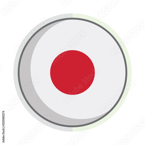 Japan national flag shield Badge Free Download Japan national flag shield Badge - GFXLoad