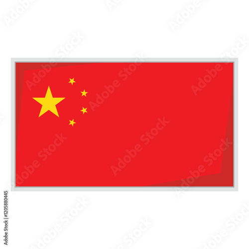 China national flag shield Badge 