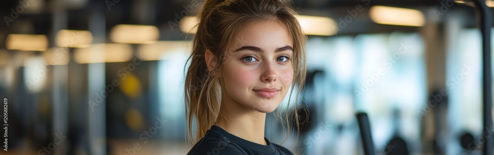 A fit and smiling fitness trainer in a modern gym, symbolizing health and empowerment. Ideal for fitness, health, and motivational content. A fit and smiling fitness trainer in a modern gym, symbolizing health and empowerment. Ideal for fitness, health, and motivational content.