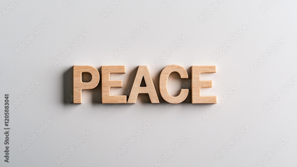 Obraz premium Wooden letters spelling