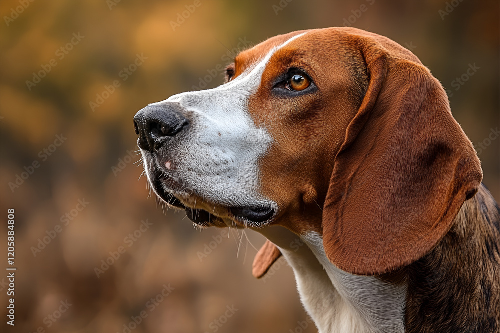 portrait of Hamilton's Hound dog in the park portrait of Hamilton's Hound dog in the park