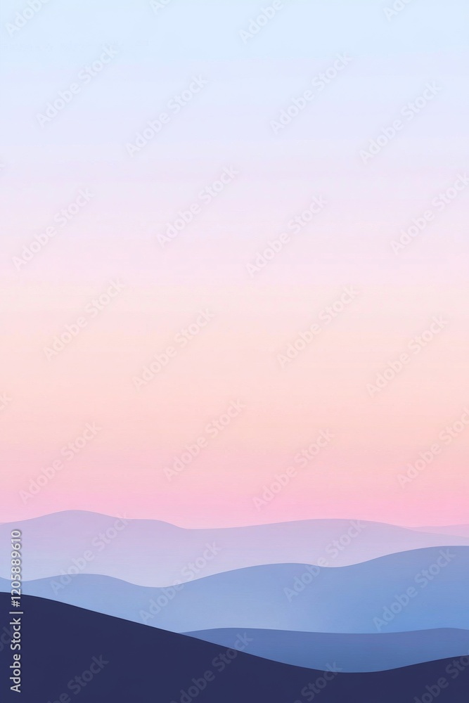A natural gradient background with mountain dawn colors.featuring soft blues and purples with touches of pink.evoking serenity and renewal.ideal for nature-themed content and outdoor promotions A natural gradient background with mountain dawn colors.featuring soft blues and purples with touches of pink.evoking serenity and renewal.ideal for nature-themed content and outdoor promotions