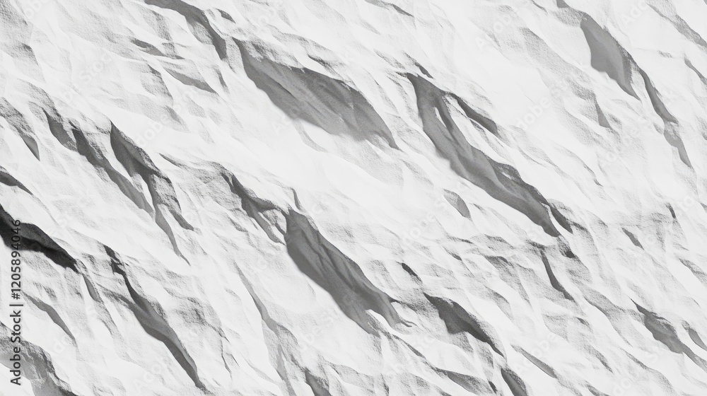 Abstract White Texture with Gray Creases and Undulations Abstract White Texture with Gray Creases and Undulations