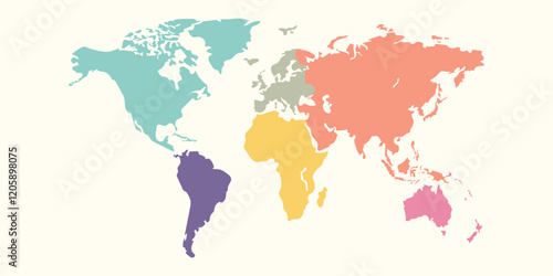 World Map, Very high resolution world map, isolated on white background. Infographic, Flat Earth, Globe similar world map icon. annual report, Travel worldwide, map silhouette.