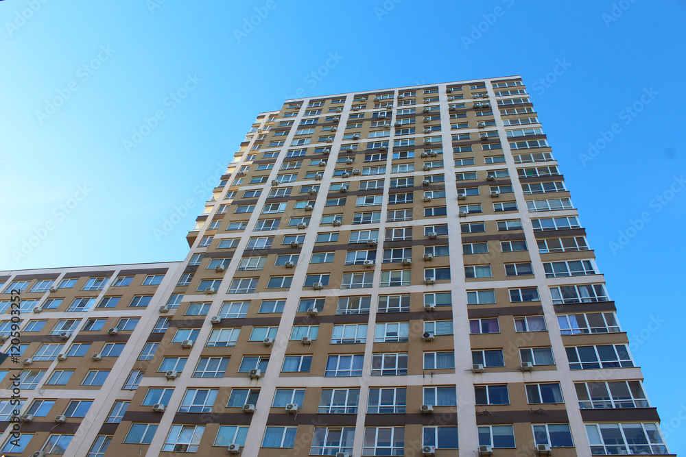 Fototapeta premium modern office building with sky