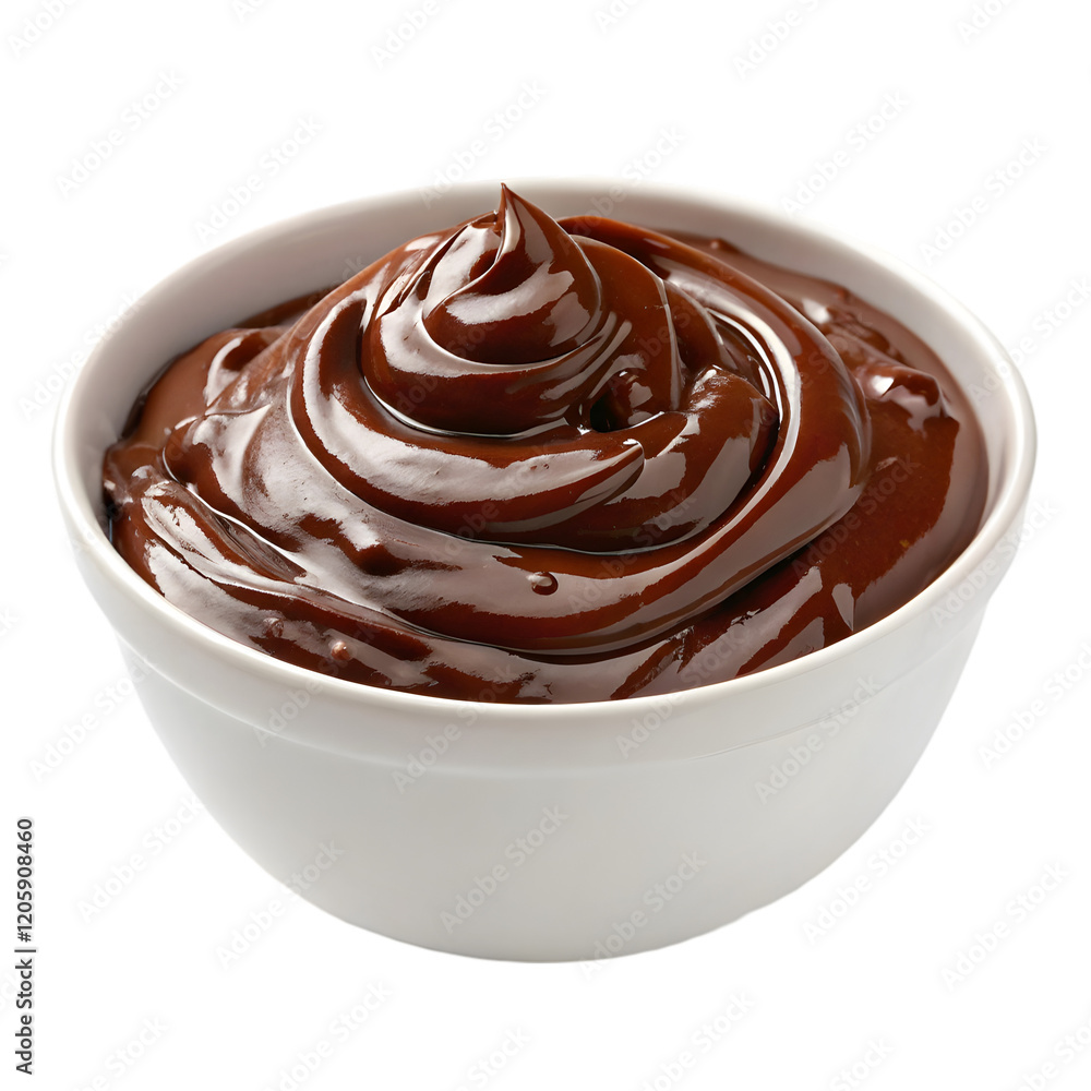 bowl of chocolate sauce on transparent background bowl of chocolate sauce on transparent background