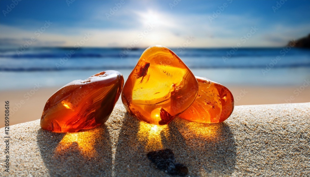 beautiful amber on the beach ver 4