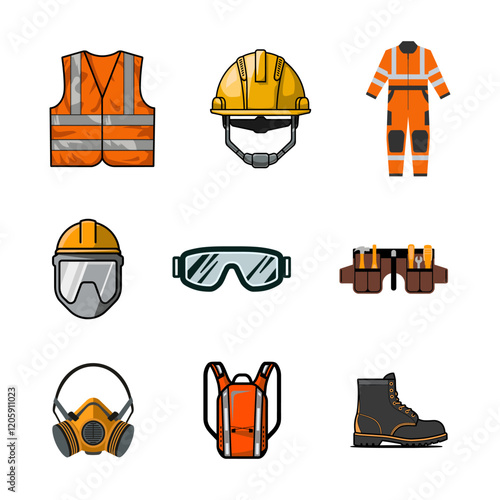 Essential Construction Safety Equipment Icons
