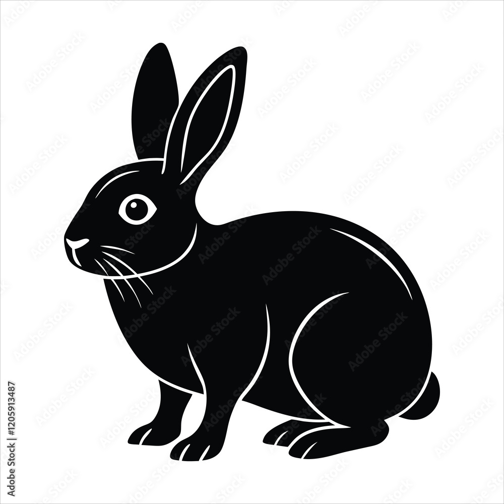 Obraz premium white rabbit isolated on white