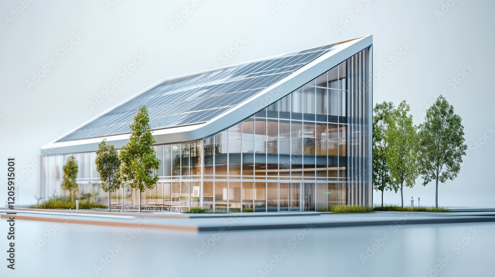 Modern Solar Powered Office Building Design Modern Solar Powered Office Building Design