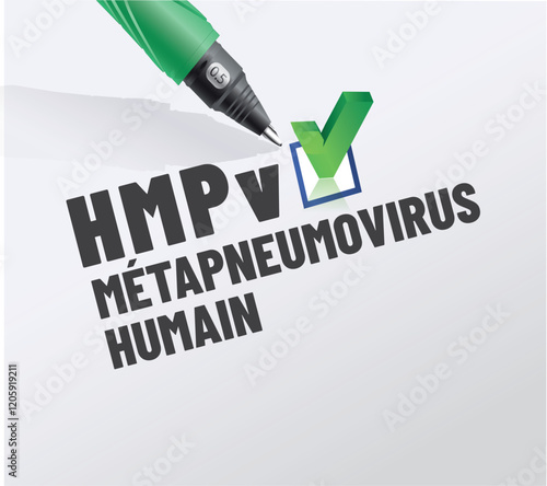 acronyme - virus HMPv - métapneumovirus humain