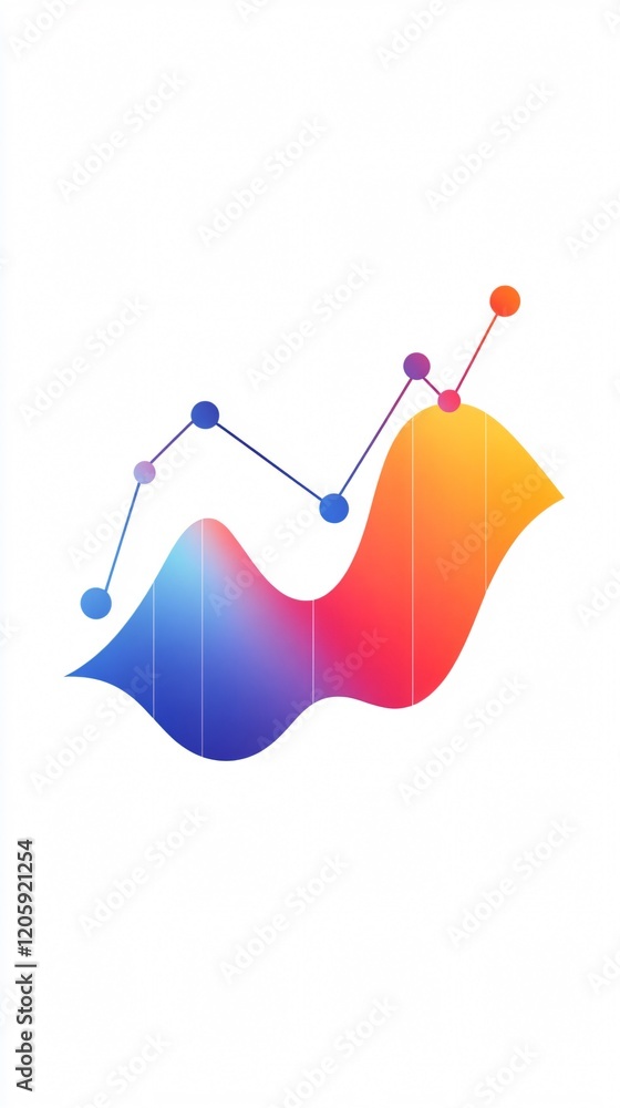 Abstract Vibrant Business Growth Chart: A Colorful Depiction of Data, Progress, and Success Abstract Vibrant Business Growth Chart: A Colorful Depiction of Data, Progress, and Success