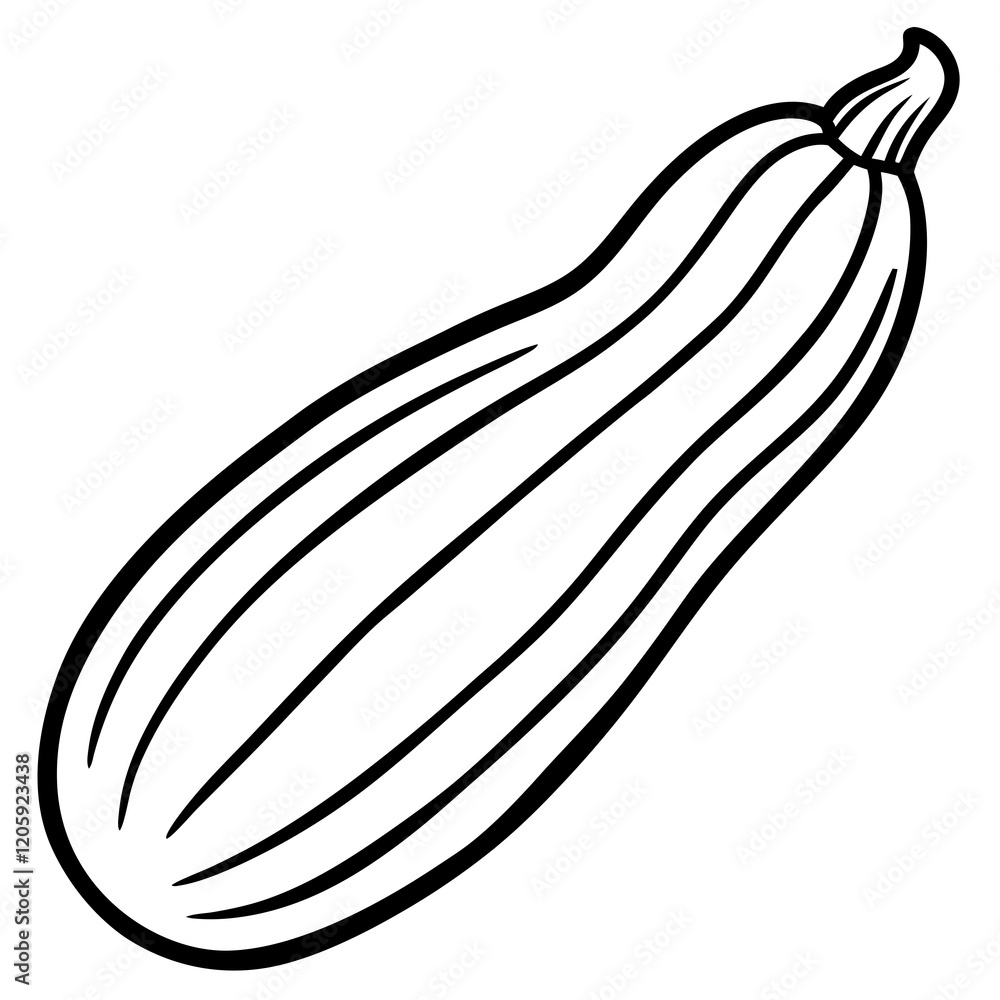Creative Zucchini Vector Design Creative Zucchini Vector Design