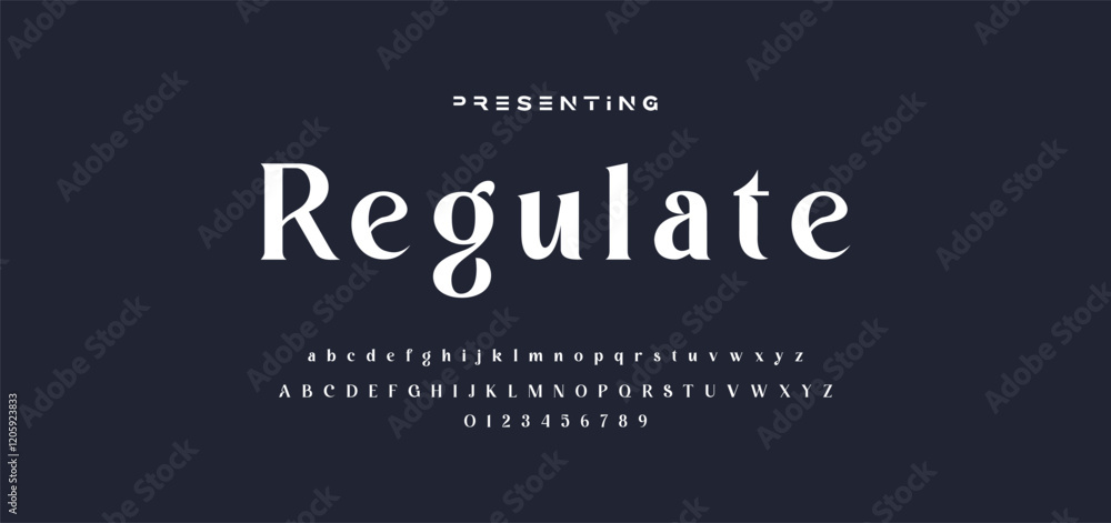 Premium luxury elegant alphabet letters and numbers. Elegant wedding typography classic serif font decorative vintage retro. Creative vector illustration Premium luxury elegant alphabet letters and numbers. Elegant wedding typography classic serif font decorative vintage retro. Creative vector illustration