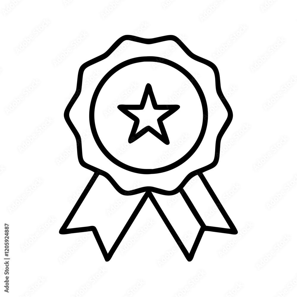 achievement badge icon, achievement badge line art - simple line art of achievement badge, perfect for achievement badge logos and icons achievement badge icon, achievement badge line art - simple line art of achievement badge, perfect for achievement badge logos and icons