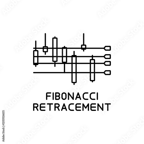 Outline Fibonacci Retracement Icons to identify potential support and resistance levels.