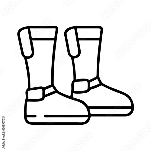 anti gravity boots icon, anti gravity boots line art - simple line art of anti gravity boots, perfect for anti gravity boots logos and icons
