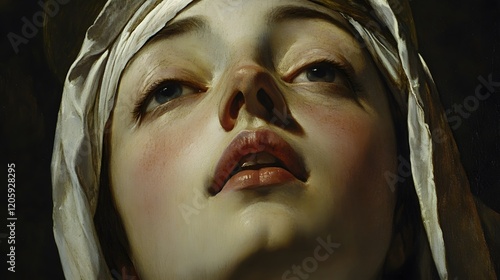 Wallpaper Mural A Close Up Portrait of a Woman Wearing a Head Wrap Torontodigital.ca