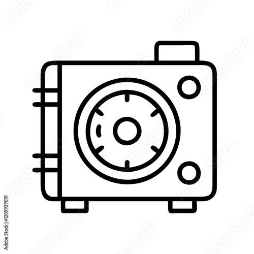 autoclave icon, autoclave line art - simple line art of autoclave, perfect for autoclave logos and icons