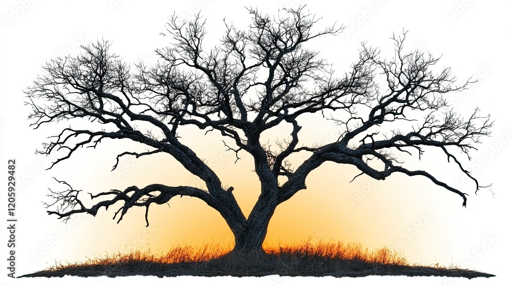 Leafless spooky tree isolated on a white or transparent background (PNG format). Leafless spooky tree isolated on a white or transparent background (PNG format).