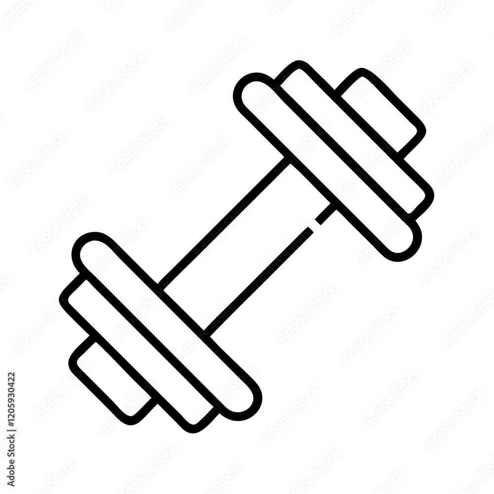 barbell icon, barbell line art - simple line art of barbell, perfect for barbell logos and icons barbell icon, barbell line art - simple line art of barbell, perfect for barbell logos and icons
