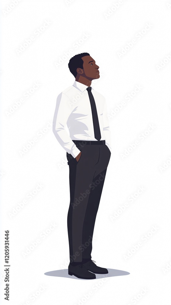 Confident Businessman in Formal Attire: A Portrait of Professionalism and Success in the Corporate World Confident Businessman in Formal Attire: A Portrait of Professionalism and Success in the Corporate World