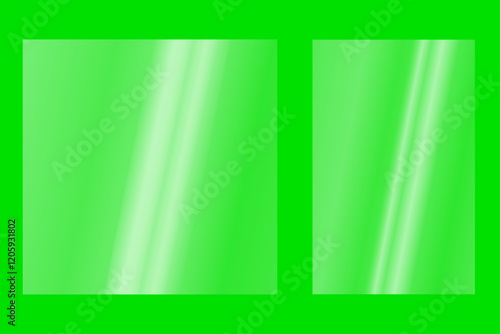 set of rectangular glasses reflecting sunlight. realistic reflections on glass. vector illustration