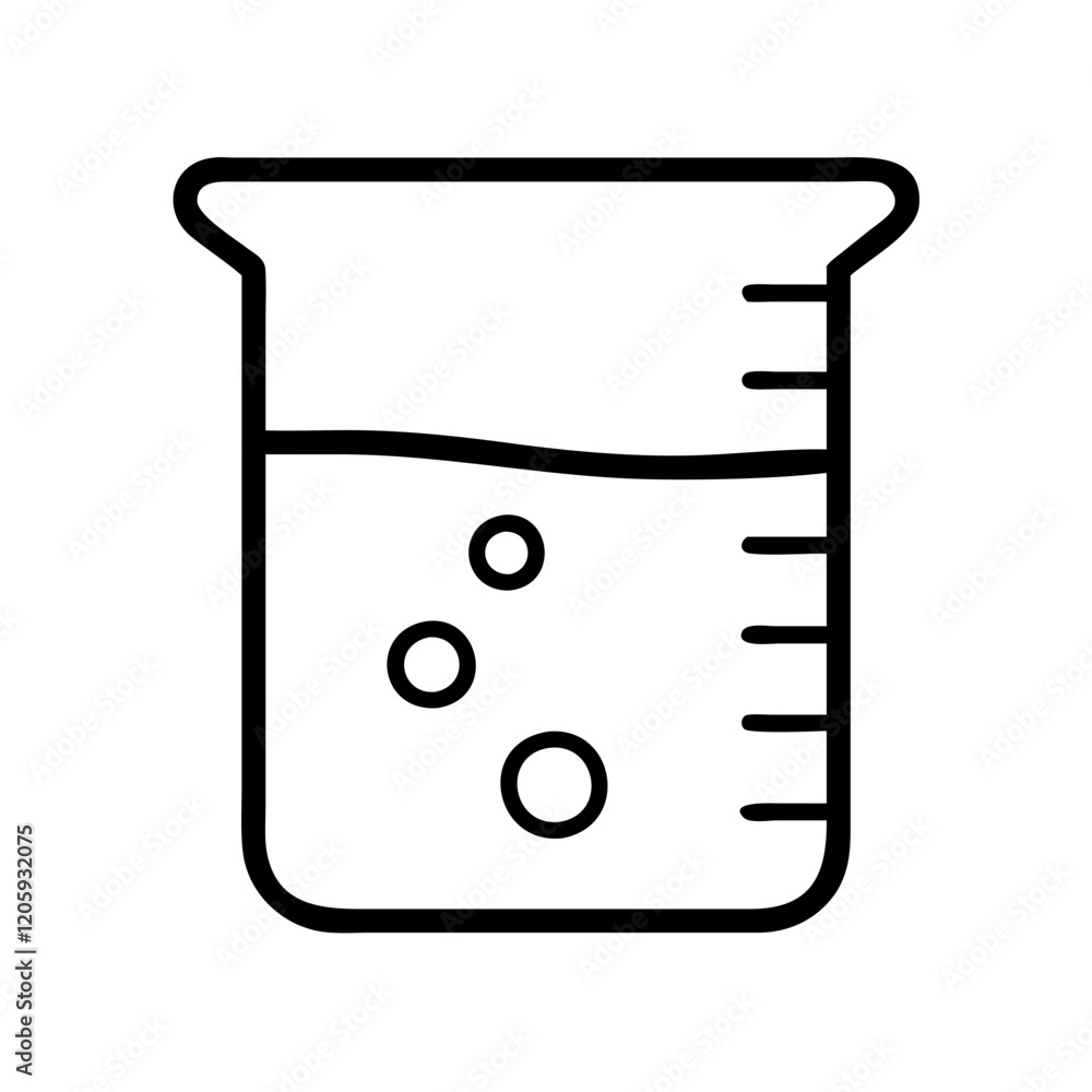 beaker icon, beaker line art - simple line art of beaker, perfect for beaker logos and icons beaker icon, beaker line art - simple line art of beaker, perfect for beaker logos and icons
