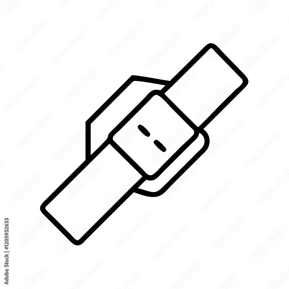 belt icon, belt line art - simple line art of belt, perfect for belt logos and icons belt icon, belt line art - simple line art of belt, perfect for belt logos and icons