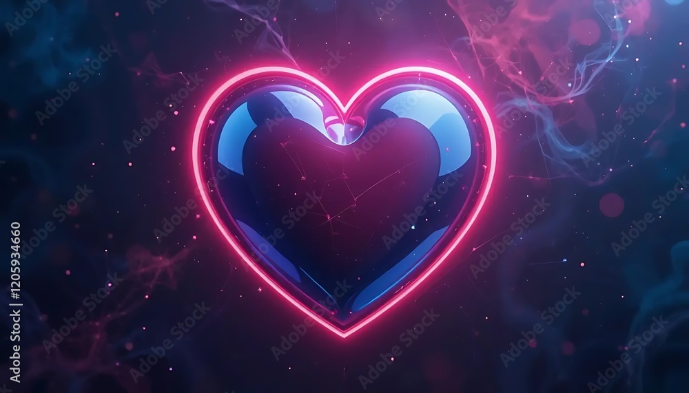 neon heart, glowing pink outline, cosmic background, nebula, stars, space, digital art, 3D render, vibrant colors, ethereal atmosphere, futuristic, sci-fi aesthetic, abstract, love symbol, neon heart, glowing pink outline, cosmic background, nebula, stars, space, digital art, 3D render, vibrant colors, ethereal atmosphere, futuristic, sci-fi aesthetic, abstract, love symbol,