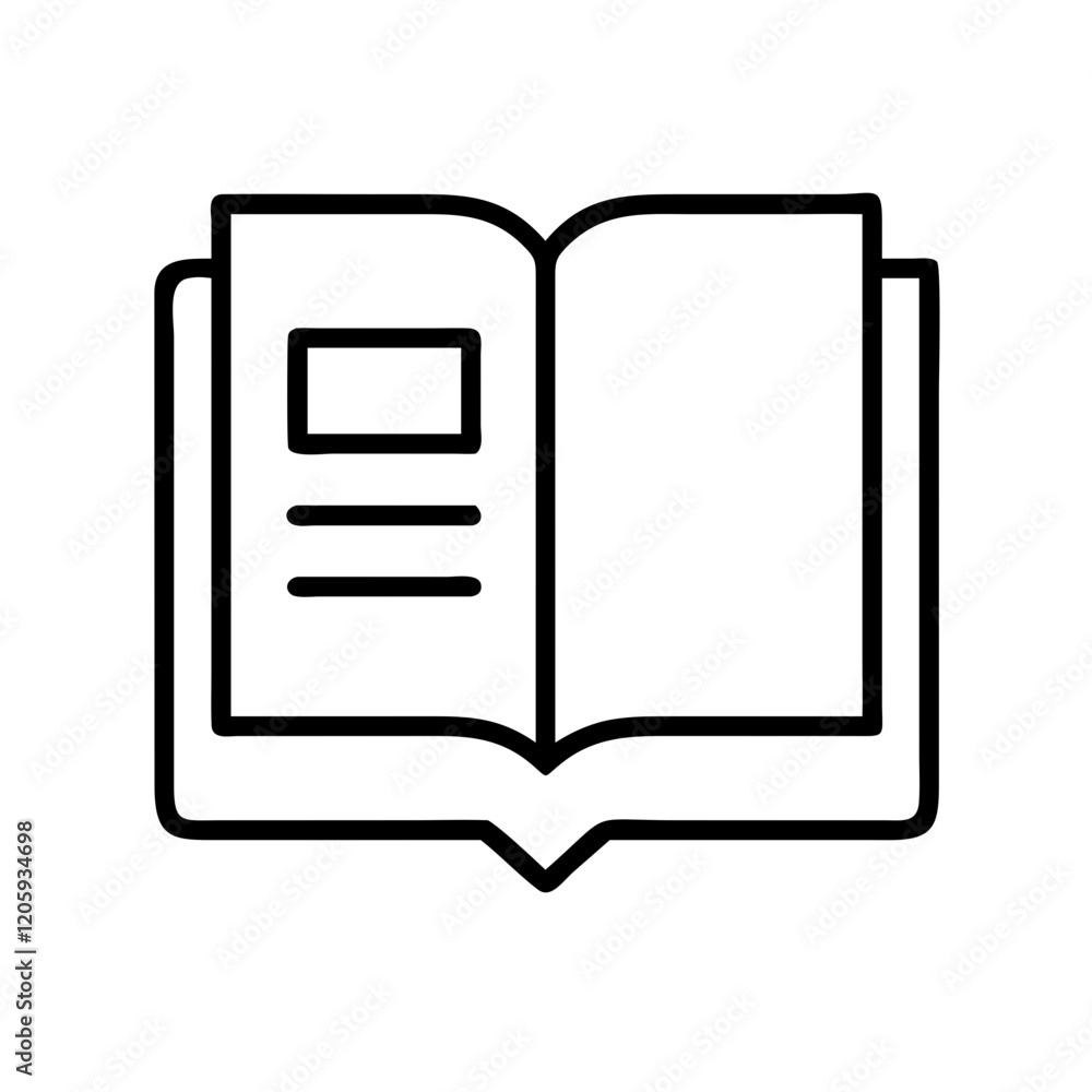 book icon, book line art - simple line art of book, perfect for book logos and icons book icon, book line art - simple line art of book, perfect for book logos and icons