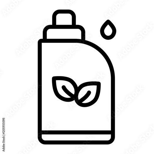 Eco-Friendly Detergent Icon Line