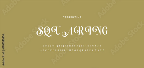 Elegant ligature alphabet letters font logo. Typography luxury classic lettering serif fonts decorative wedding vintage retro logos, design for fashion,beauty shop and brand . vector illustration