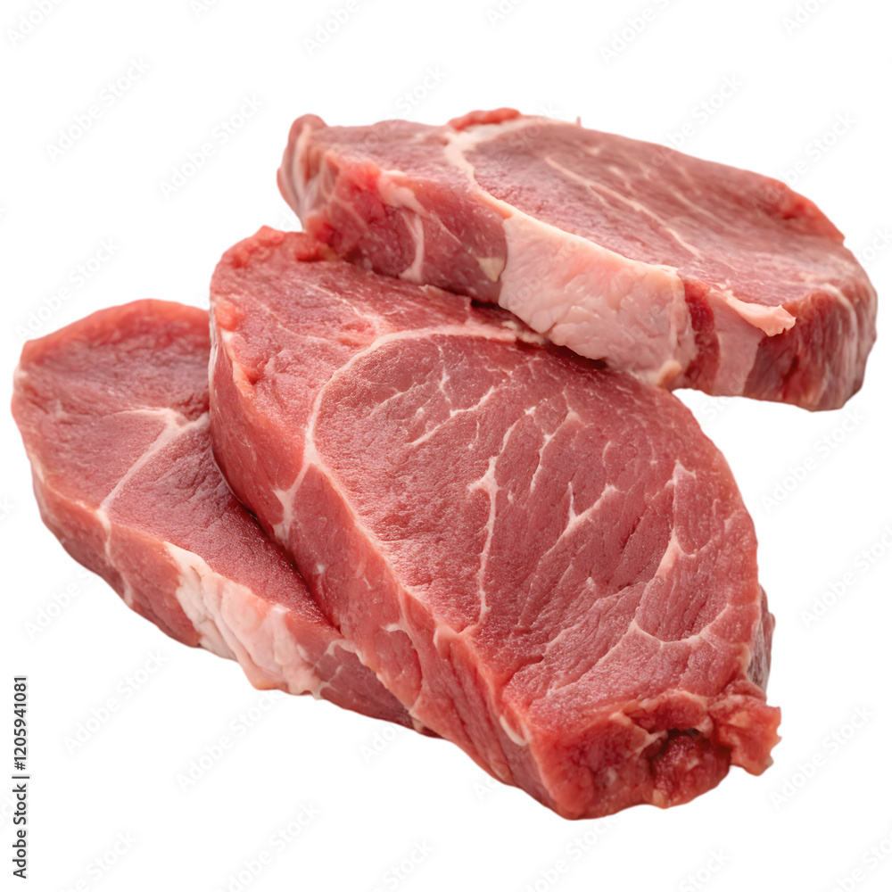 crude meat on transparent background crude meat on transparent background