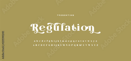 Elegant ligature alphabet letters font logo. Typography luxury classic lettering serif fonts decorative wedding vintage retro logos, design for fashion,beauty shop and brand . vector illustration