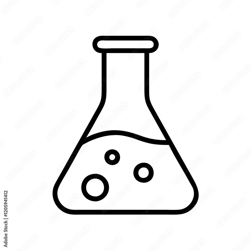 chemistry flask icon, chemistry flask line art - simple line art of chemistry flask, perfect for chemistry flask logos and icons chemistry flask icon, chemistry flask line art - simple line art of chemistry flask, perfect for chemistry flask logos and icons
