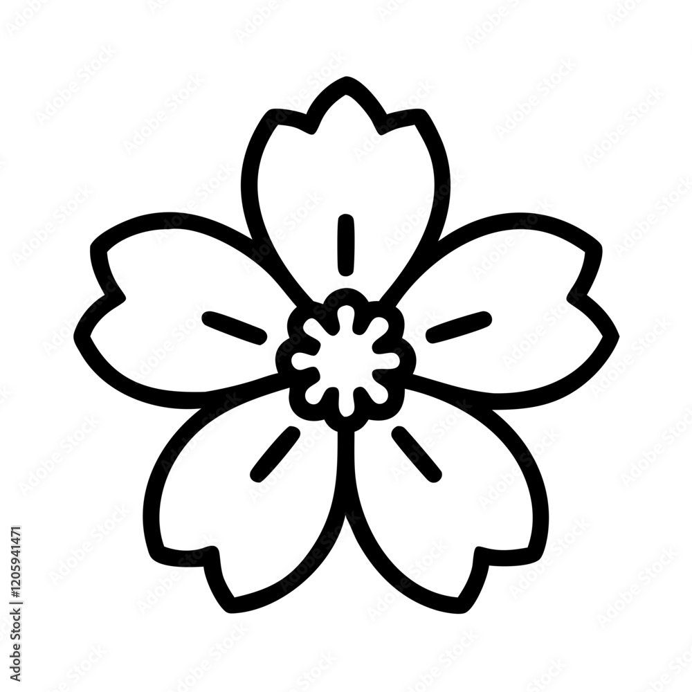 cherry blossom hanami icon, cherry blossom hanami line art - simple line art of cherry blossom hanami, perfect for cherry blossom hanami logos and icons cherry blossom hanami icon, cherry blossom hanami line art - simple line art of cherry blossom hanami, perfect for cherry blossom hanami logos and icons