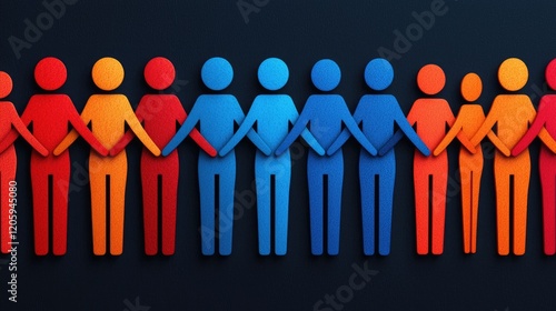 Diverse community engagement event urban setting social interaction colorful environment close-up view unity concept