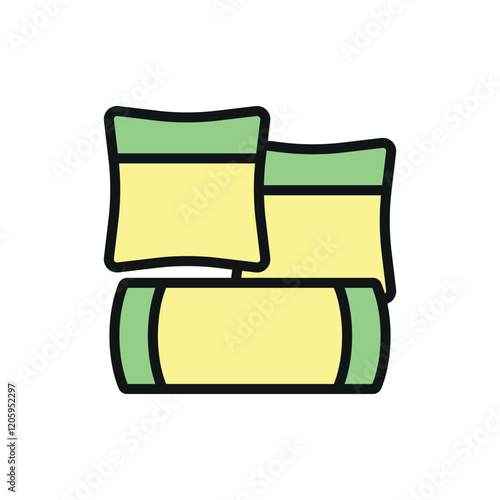 Throw pillow icon vector design templates simple and modern