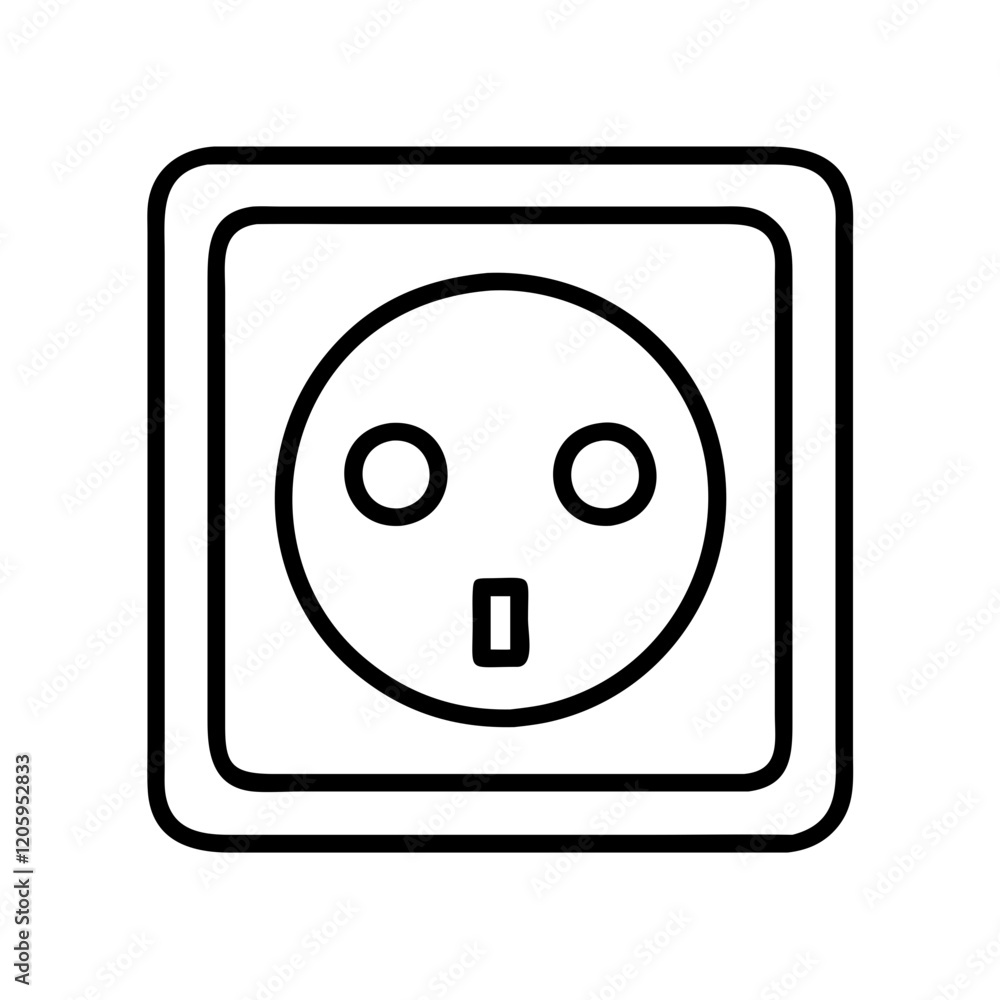 electric outlet icon, electric outlet line art - simple line art of electric outlet, perfect for electric outlet logos and icons electric outlet icon, electric outlet line art - simple line art of electric outlet, perfect for electric outlet logos and icons