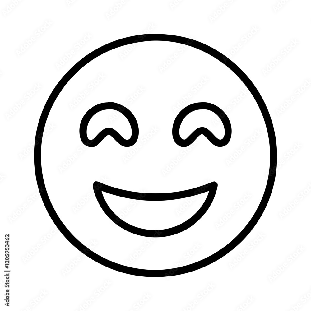emoji icon, emoji line art - simple line art of emoji, perfect for emoji logos and icons emoji icon, emoji line art - simple line art of emoji, perfect for emoji logos and icons