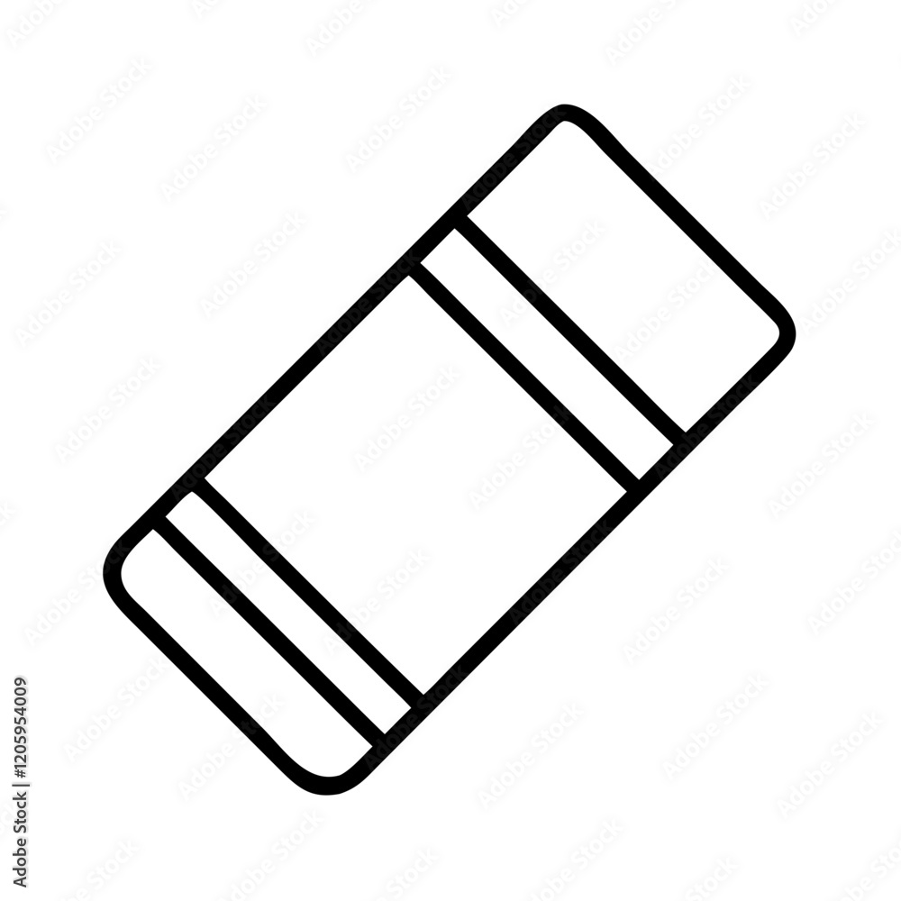 eraser icon, eraser line art - simple line art of eraser, perfect for eraser logos and icons eraser icon, eraser line art - simple line art of eraser, perfect for eraser logos and icons