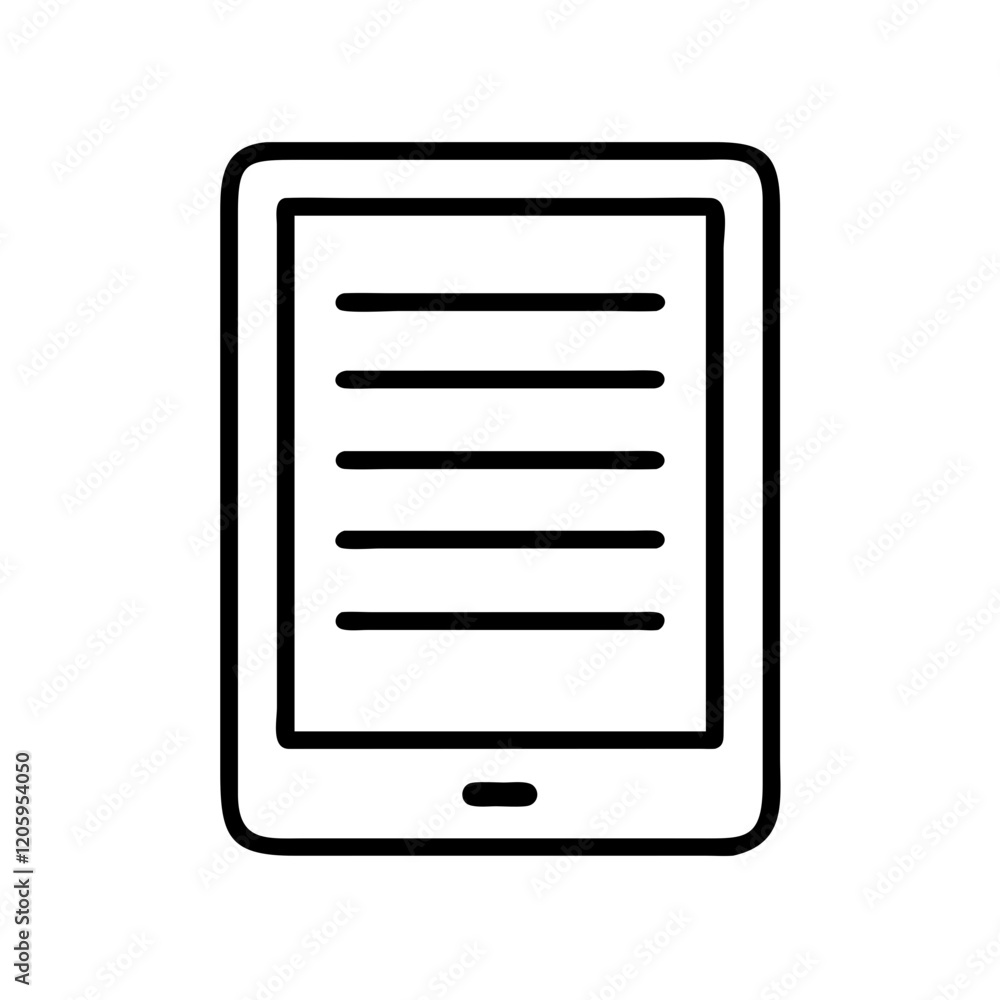 e reader icon, e reader line art - simple line art of e reader, perfect for e reader logos and icons e reader icon, e reader line art - simple line art of e reader, perfect for e reader logos and icons