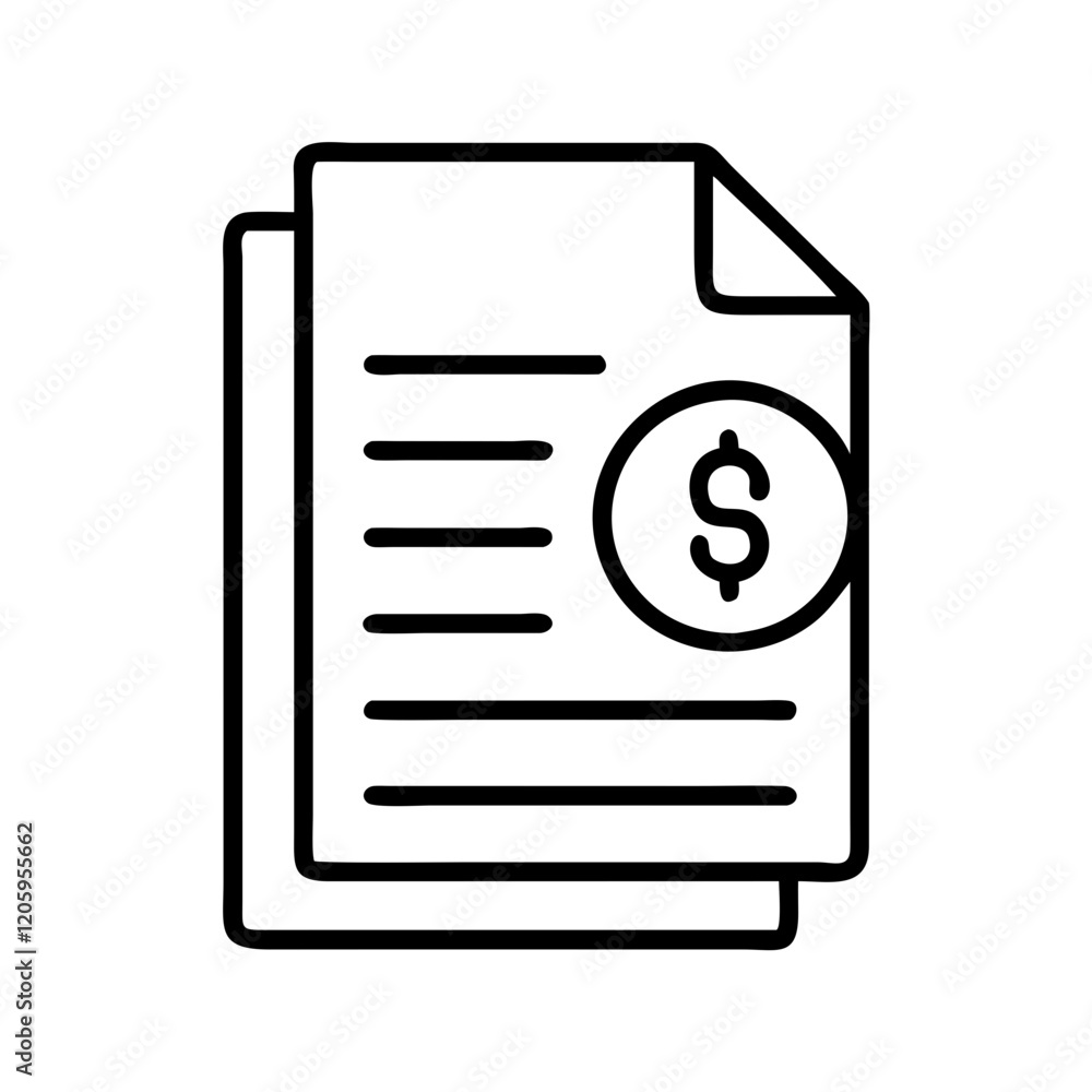financial document icon, financial document line art - simple line art of financial document, perfect for financial document logos and icons financial document icon, financial document line art - simple line art of financial document, perfect for financial document logos and icons