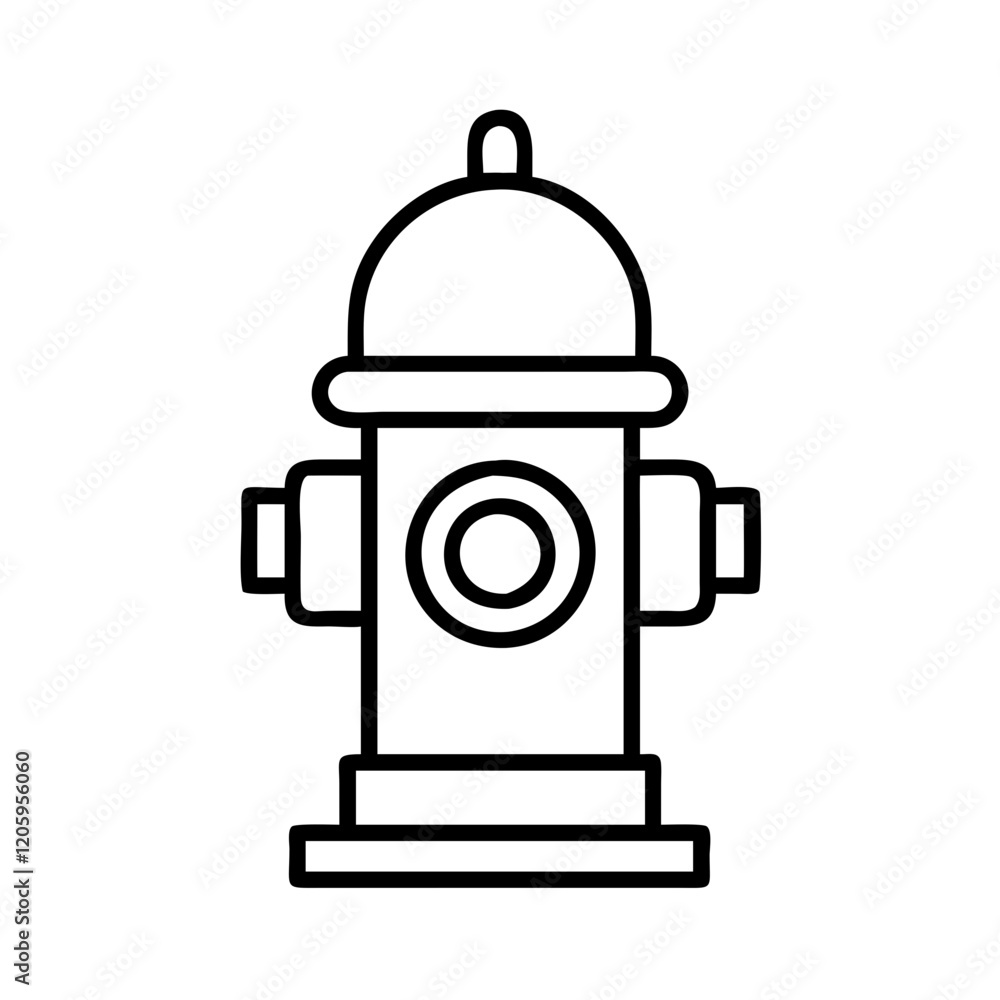 fire hydrant icon, fire hydrant line art - simple line art of fire hydrant, perfect for fire hydrant logos and icons fire hydrant icon, fire hydrant line art - simple line art of fire hydrant, perfect for fire hydrant logos and icons