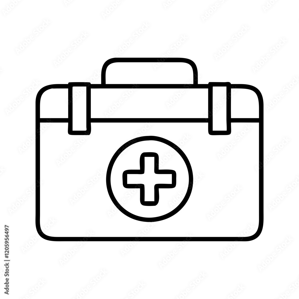 first aid kit icon, first aid kit line art - simple line art of first aid kit, perfect for first aid kit logos and icons first aid kit icon, first aid kit line art - simple line art of first aid kit, perfect for first aid kit logos and icons
